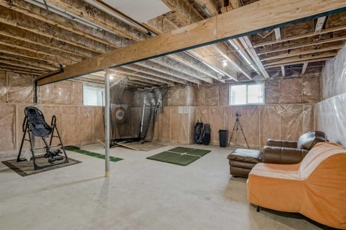 112 Prestwick Point Se, Calgary, AB - Indoor Photo Showing Basement