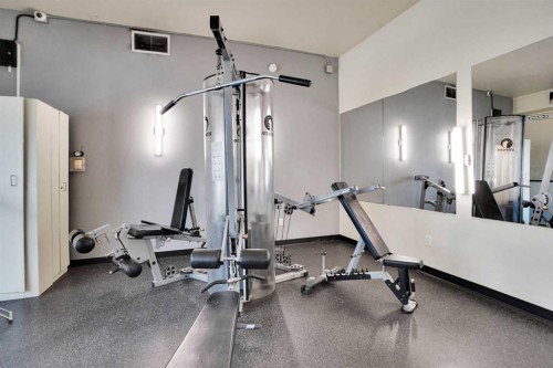 2205-221 6 Avenue Se, Calgary, AB - Indoor Photo Showing Gym Room