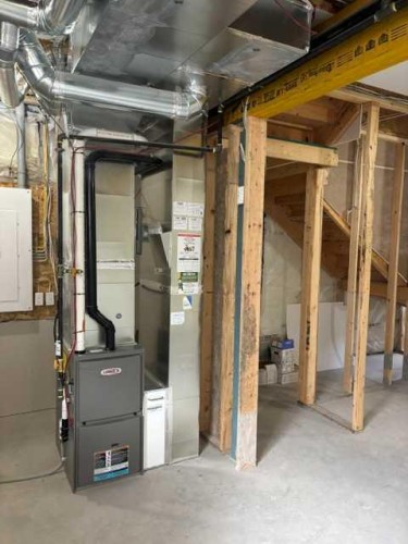 619 Savanna Crescent Ne, Calgary, AB - Indoor Photo Showing Basement