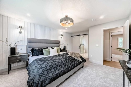1115 Lake Wapta Road Se, Calgary, AB - Indoor Photo Showing Bedroom