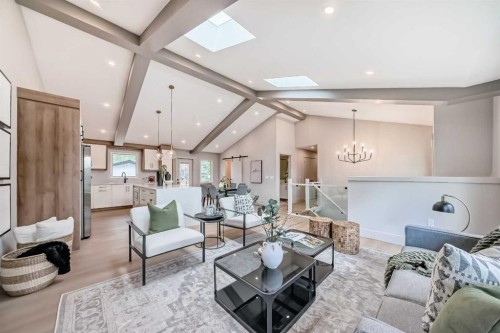 1115 Lake Wapta Road Se, Calgary, AB - Indoor Photo Showing Living Room