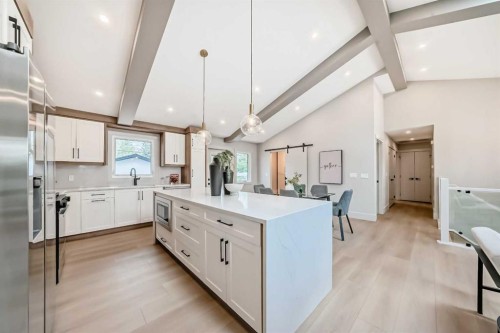 1115 Lake Wapta Road Se, Calgary, AB - Indoor Photo Showing Kitchen With Upgraded Kitchen