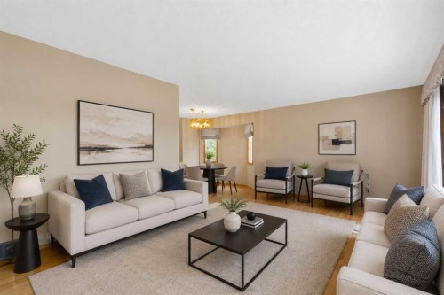 404 Canterbury Drive Sw, Calgary, AB - Indoor Photo Showing Living Room