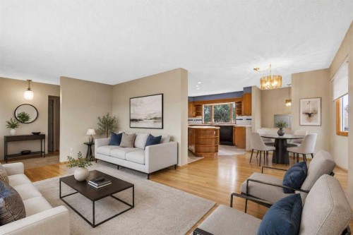 404 Canterbury Drive Sw, Calgary, AB - Indoor Photo Showing Living Room