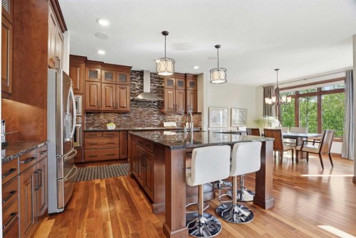 12 Aspen Cliff Close Sw, Calgary, AB - Indoor Photo Showing Kitchen With Upgraded Kitchen