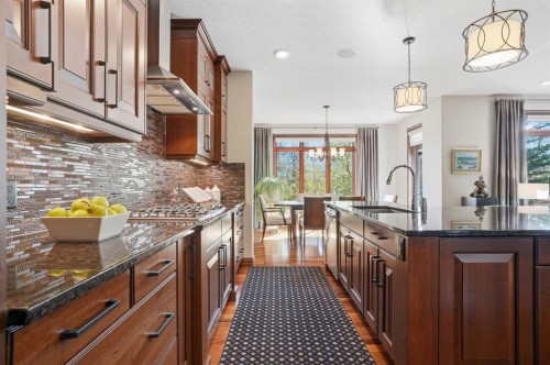 12 Aspen Cliff Close Sw, Calgary, AB - Indoor Photo Showing Kitchen With Upgraded Kitchen