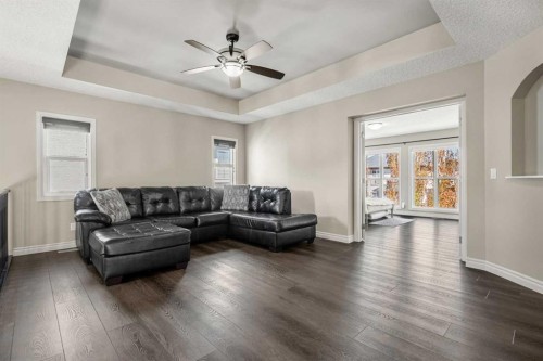 495 Cranford Drive Se, Calgary, AB - Indoor Photo Showing Living Room