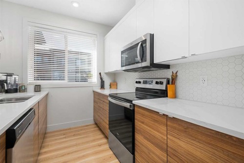 153 Savanna Walk Ne, Calgary, AB - Indoor Photo Showing Kitchen With Double Sink