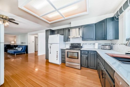 6907 6 Street Sw, Calgary, AB - Indoor Photo Showing Kitchen With Double Sink