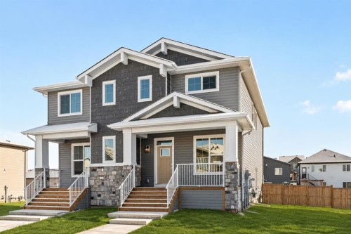 885 Livingston View Ne, Calgary, AB - Outdoor With Deck Patio Veranda With Facade