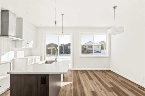 885 Livingston View Ne, Calgary, AB - Indoor Photo Showing Kitchen With Upgraded Kitchen