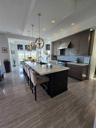 71 Muirfield Close, Lyalta, AB - Indoor Photo Showing Kitchen With Upgraded Kitchen