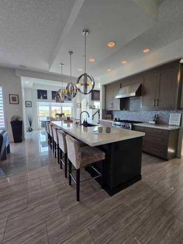 71 Muirfield Close, Lyalta, AB - Indoor Photo Showing Kitchen With Upgraded Kitchen
