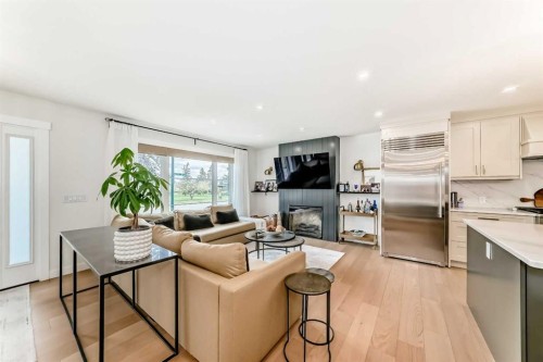 19 Mackay Drive Sw, Calgary, AB - Indoor With Fireplace
