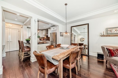 105-121 Quarry Way Se, Calgary, AB - Indoor Photo Showing Dining Room