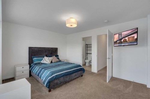 554 Copperstone Manor Se, Calgary, AB - Indoor Photo Showing Bedroom