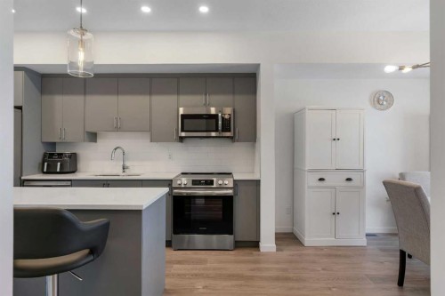 554 Copperstone Manor Se, Calgary, AB - Indoor Photo Showing Kitchen With Upgraded Kitchen