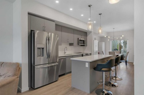 554 Copperstone Manor Se, Calgary, AB - Indoor Photo Showing Kitchen With Stainless Steel Kitchen With Upgraded Kitchen