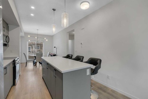 554 Copperstone Manor Se, Calgary, AB - Indoor Photo Showing Kitchen With Upgraded Kitchen