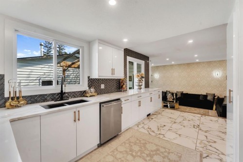 316 Templeton Circle Ne, Calgary, AB - Indoor Photo Showing Kitchen With Double Sink With Upgraded Kitchen