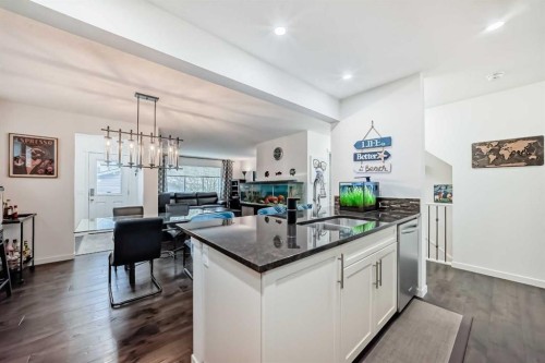 144 Copperpond Parade Se, Calgary, AB - Indoor Photo Showing Kitchen With Double Sink