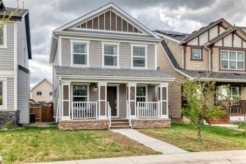 144 Copperpond Parade Se, Calgary, AB - Outdoor With Deck Patio Veranda With Facade