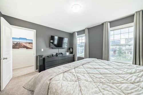 144 Copperpond Parade Se, Calgary, AB - Indoor Photo Showing Bedroom