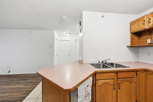 439-165 Manora Place Ne, Calgary, AB - Indoor Photo Showing Kitchen With Double Sink
