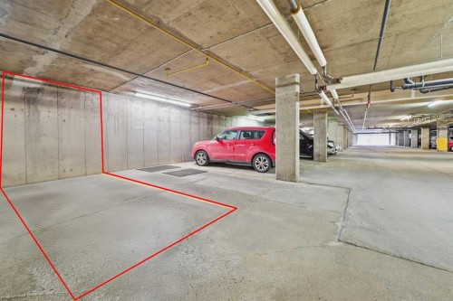 439-165 Manora Place Ne, Calgary, AB - Indoor Photo Showing Garage