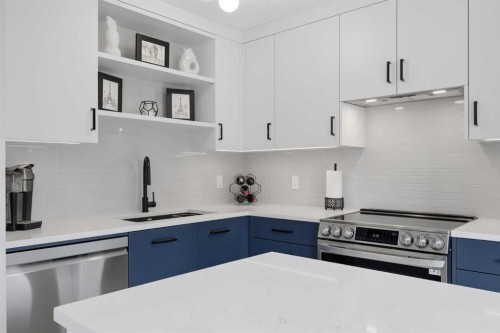 160 Silvergrove Hill Nw, Calgary, AB - Indoor Photo Showing Kitchen With Stainless Steel Kitchen With Upgraded Kitchen