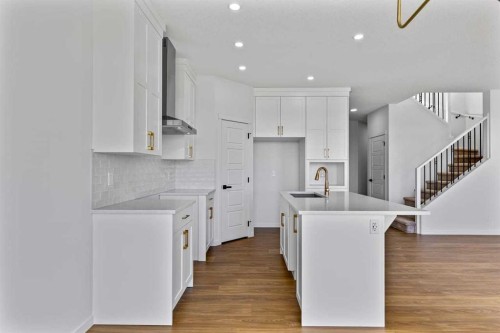 131 Corner Glen Grove Ne, Calgary, AB - Indoor Photo Showing Kitchen With Upgraded Kitchen