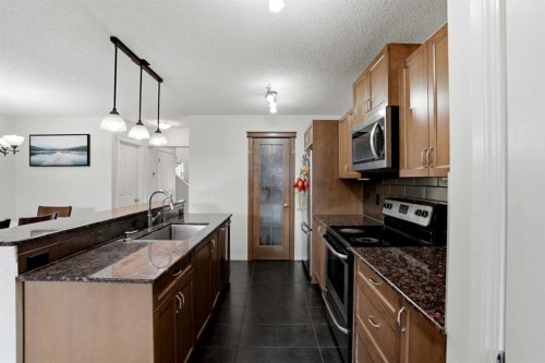 31 Skyview Ranch Lane Ne, Calgary, AB - Indoor Photo Showing Kitchen With Upgraded Kitchen