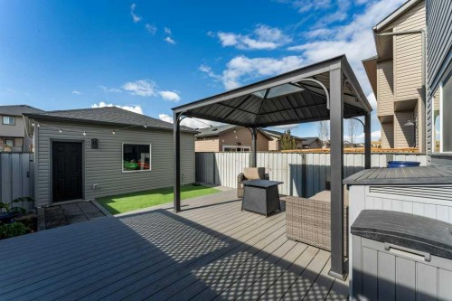 110 Hillcrest Close Sw, Airdrie, AB - Outdoor With Deck Patio Veranda With Exterior