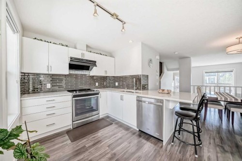 551 Evanston Link Nw, Calgary, AB - Indoor Photo Showing Kitchen With Upgraded Kitchen