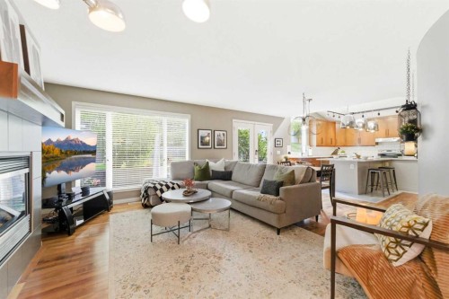 39 Evercreek Bluffs Road Sw, Calgary, AB - Indoor Photo Showing Living Room