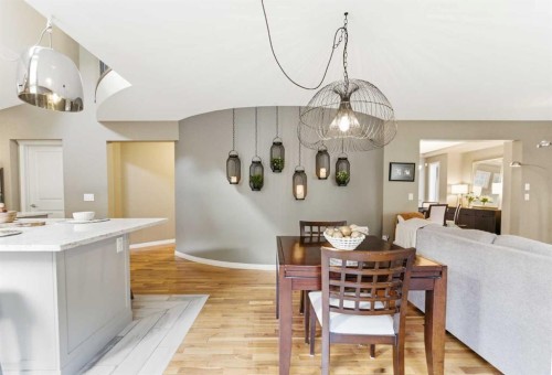 39 Evercreek Bluffs Road Sw, Calgary, AB - Indoor Photo Showing Dining Room