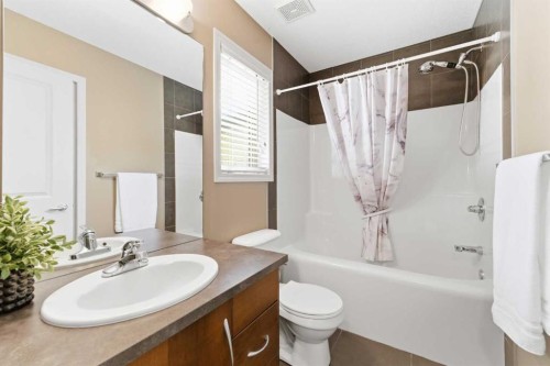 39 Evercreek Bluffs Road Sw, Calgary, AB - Indoor Photo Showing Bathroom