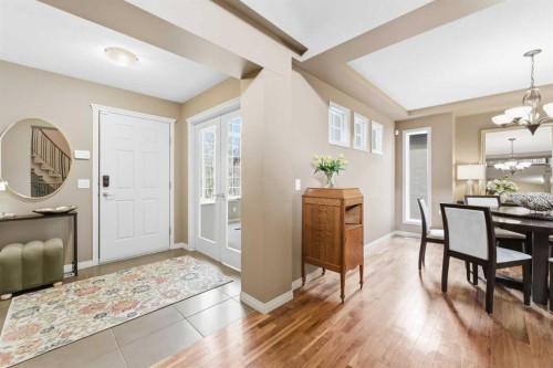 39 Evercreek Bluffs Road Sw, Calgary, AB - Indoor Photo Showing Dining Room