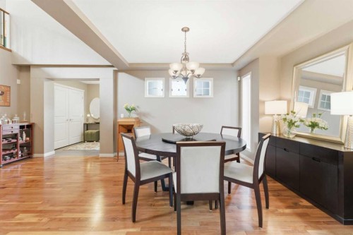 39 Evercreek Bluffs Road Sw, Calgary, AB - Indoor Photo Showing Dining Room
