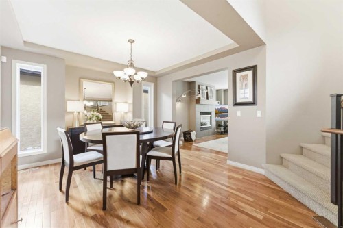 39 Evercreek Bluffs Road Sw, Calgary, AB - Indoor Photo Showing Dining Room