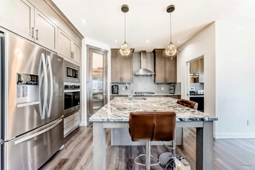 65 Saddlestone Green Ne, Calgary, AB - Indoor Photo Showing Kitchen With Upgraded Kitchen
