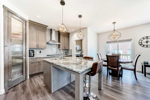 65 Saddlestone Green Ne, Calgary, AB - Indoor Photo Showing Kitchen With Upgraded Kitchen