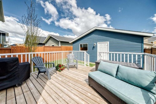 199 River Heights Green, Cochrane, AB - Outdoor With Deck Patio Veranda With Exterior