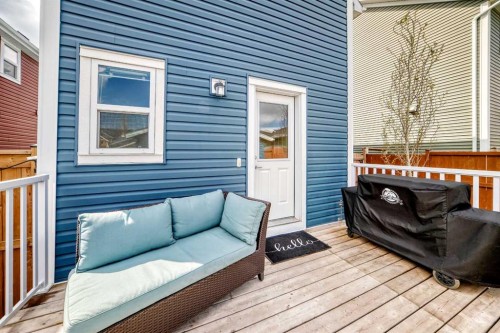 199 River Heights Green, Cochrane, AB - Outdoor With Deck Patio Veranda With Exterior