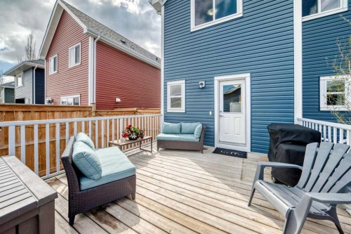 199 River Heights Green, Cochrane, AB - Outdoor With Deck Patio Veranda With Exterior