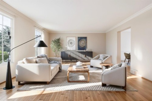 40 Varston Place Nw, Calgary, AB - Indoor Photo Showing Living Room