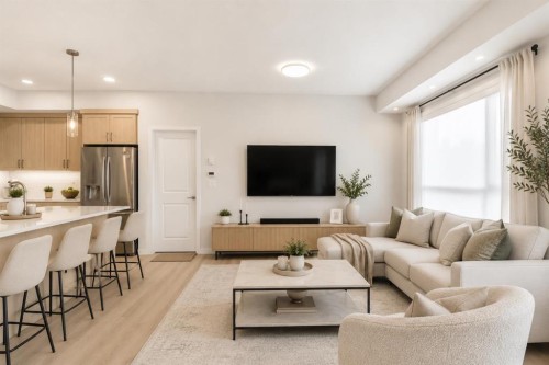3417-33 Carringham Gate Nw, Calgary, AB - Indoor Photo Showing Living Room