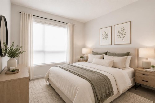 3417-33 Carringham Gate Nw, Calgary, AB - Indoor Photo Showing Bedroom
