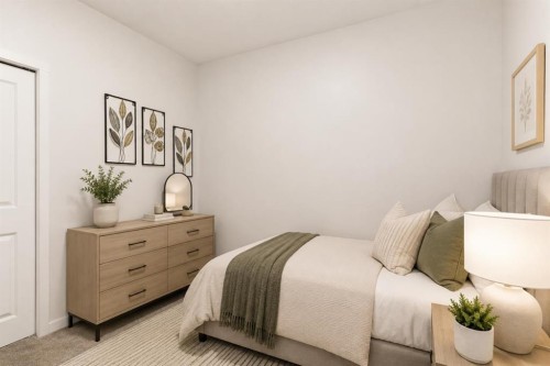 3417-33 Carringham Gate Nw, Calgary, AB - Indoor Photo Showing Bedroom