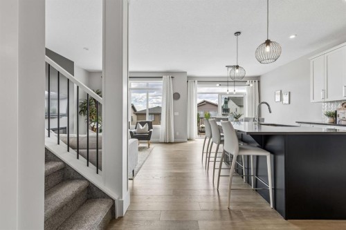 363 Precedence Hill, Cochrane, AB - Indoor Photo Showing Kitchen With Upgraded Kitchen